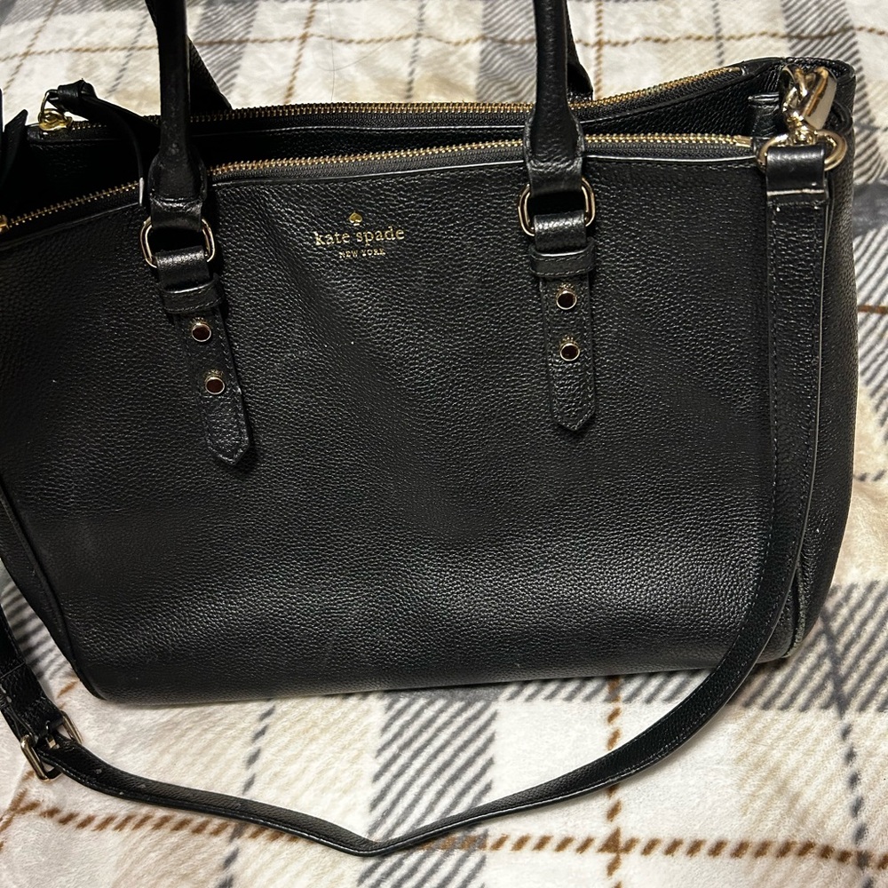 Kate Spade Black Leather Tote